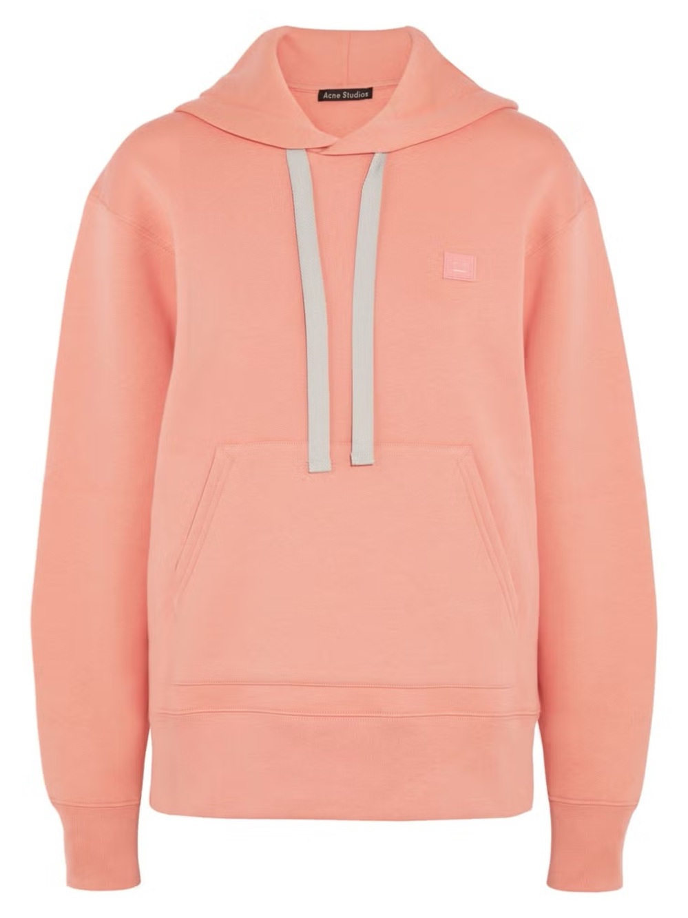 Acne Studios Ferris Face Hoodie Size Large Pink Salmon Peach Size S